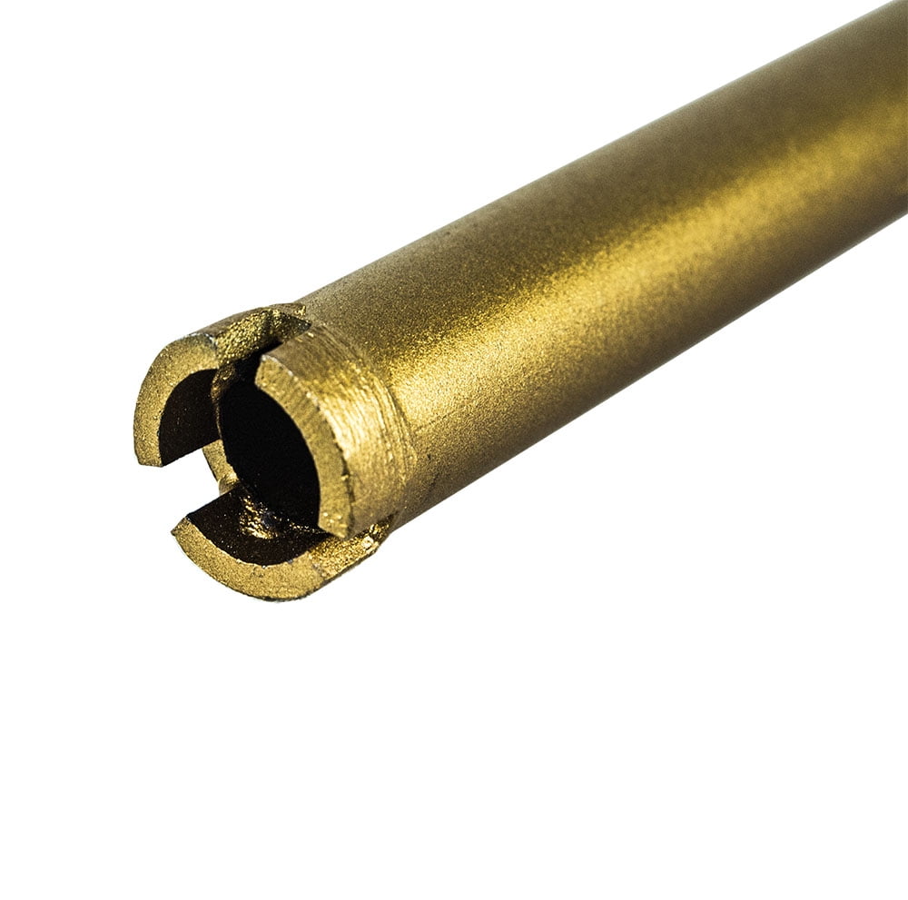 Jeremywell 1" (25mm) Diamond Wet Drill Core Bit for Concrete, Granite, Brick Block, #30/40 Diamond Grits, 1-1/4"-7 Threaded, Height 17"