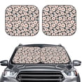 thumbnail image 2 of Haiem Daisies Flowers Car Windshield Sun Shade (2 Pieces) Foldable Windshield Sun Shade Car Accessories for Truck SUV Pickup-Small, 2 of 7