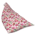 thumbnail image 2 of Shabby Flora Lounger Chair Bag, Summer Spring Garden Flowers with Leaves and Buds Art, High Capacity Storage with Handle Container, Lounger Size, Pale Pink Hot Pink, by Ambesonne, 2 of 5