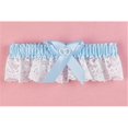 thumbnail image 1 of Hortense B. Hewitt 69331 Blue Double Heart Garter Wide Lace, 1 of 1