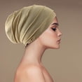 thumbnail image 4 of 2 Pack Cotton Slouchy Beanie Fashion Hats Soft Lightweight Running Beanie Chemo Lightweight Headwear Skull Cap Chemo Cap Night Sleeping Cap for Women and Men, 4 of 6