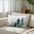 thumbnail image 6 of Green Pine Tree Throw Pillow Cover 20 x 36 Inch Decorative Pillow Cover Farmhouse Nature Forest Landscape Lumbar Pillowcase Seasonal Rectangle Cushion Case for Couch Sofa Bed Living Room, 6 of 9