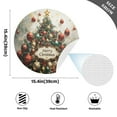 thumbnail image 2 of Ryvnso Merry Christmas Tree Round Plate Mats Dining Table Placemat Set of 4 for Holiday Decoration, 2 of 7