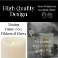 thumbnail image 2 of Liown 36060 - 9" Ivory Wax LED Pillar Candle with Timer, 2 of 3