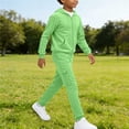 thumbnail image 4 of Angala Outfit For Toddler Boys Solid Color Long Sleeve Hooded Sweatshirt Jogger Pants Set Boys Fall Casual Clothes Size 3-4 Years, 4 of 7