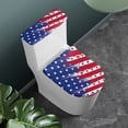 thumbnail image 3 of HELLHERO Polyester Fabric Toilet Lid Seat Cover & Elastic Installation Toilet Seat Cover Set & Universal for Toilet Soft, American Flag Pattern, 3 of 7