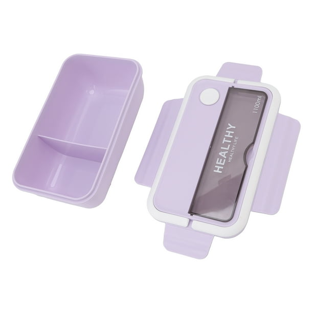 Contenedor De Preparación De Comidas, Lonchera De Plástico Portátil De 1100 Ml Para La Escuela Para Estudiantes