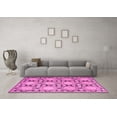thumbnail image 3 of Ahgly Company Indoor Rectangle Persian Pink Traditional Area Rugs, 7' x 9', 3 of 4