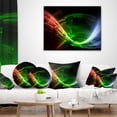 thumbnail image 4 of Designart Fractal 3D Colorful Tunnel - Contemporary Throw Pillow - 12x20, 4 of 5