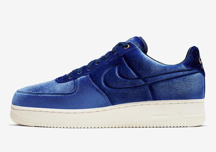 metallic blue air force ones