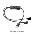 thumbnail image 2 of Moyic Cable de alimentación del ventilador USB, conexión fácil de estable, Cable de conexión del adaptador del ventilador con cubierta Decoración del hogar, 2 of 6