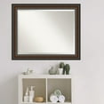 thumbnail image 3 of Amanti Art Beveled Wood Bathroom Wall Mirror - Cyprus Walnut Frame - Outer Size: 33 x 27 in, 3 of 5
