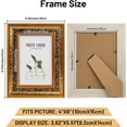 thumbnail image 6 of Highcool 4x6 Picture Frame Set (2 Pack) with Retro Design for Classic Office Decoration, 6 of 7