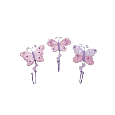 Butterfly Wall Decor - Koala Baby 3PC Nursery Butterfly Wall Decor Pink O/S