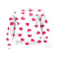 thumbnail image 2 of PENGXIANG Femmes Saint-Valentin Pull-Over Sweat-Shirts Coeur Lettre Imprimé Manches Longues Col Rond Tops Blanc Rose Coeur L, 2 of 4