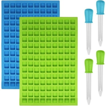 2 Pack 126 Cavity Square Candy Gummy Molds for Hard Candy, Chocolate, Gummy, Caramel, Ganache, Ice Cubes