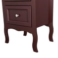 thumbnail image 6 of paproos Modern Bed Side Table Set of 2, Nightstand with with 2 Storage Drawers, Sofa Side Table for Living Room, Bedroom, Brown, 6 of 10