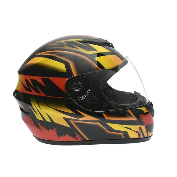 Casco Moto Cerrado ITALIKA Relampago Certificado DOT Amarillo Rojo Negro Talla L Walmart en linea