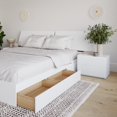 thumbnail image 4 of Nexera Oslo Ensemble de Chambre Réversible avec Rangement, 4 Pcs, Blanc, Grand Lit, 4 of 6