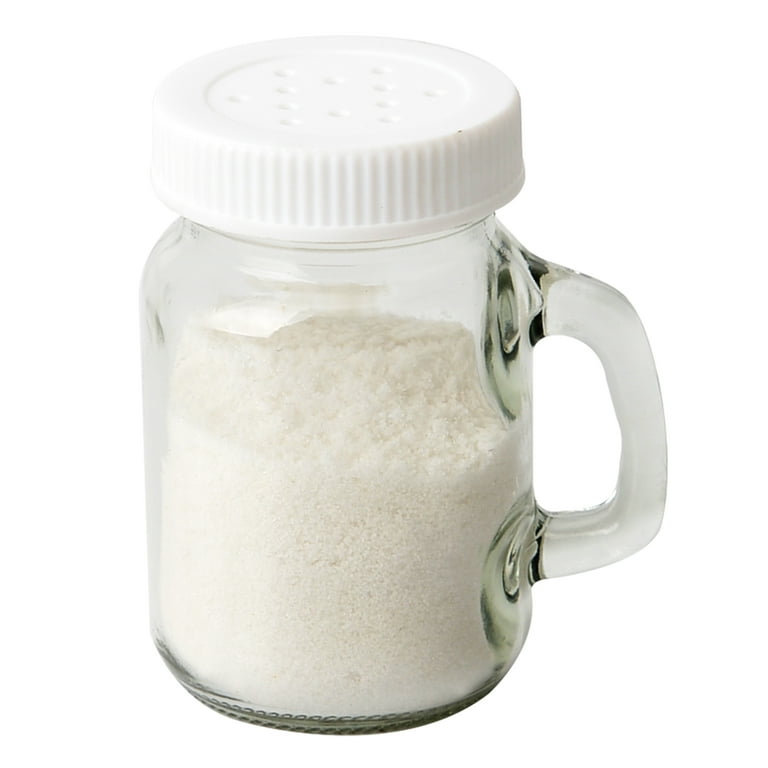 Mainstays Glass Salt and Pepper Shaker 4 OZ with Plastic Screw Lid