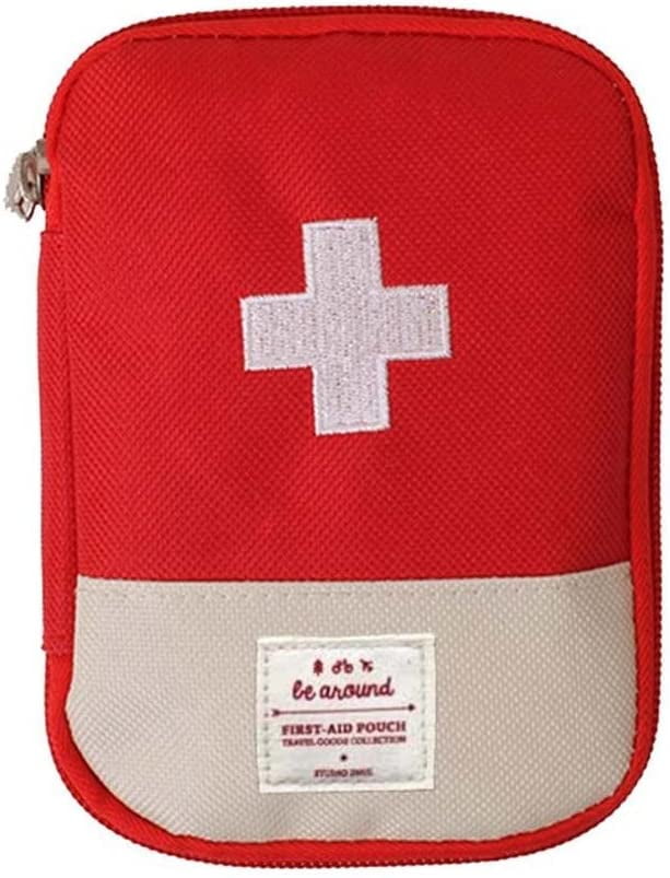 Mini Empty First Aid Kit, Portable Medicine Storage Bag Drug Packing Bag for Outdoor Travel