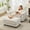 Beige, variant on Hobooment 41" Oversized Chair with Ottoman, Plush Reading Chair, Green