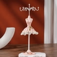 thumbnail image 4 of Model Dress Jewelry Display Holder, Space Saving Hanging Multifunctional Stable Base Mannequin Jewelry Display Rack  for Home for Rings Champagne,Gray,Light Pink,Green, 4 of 7