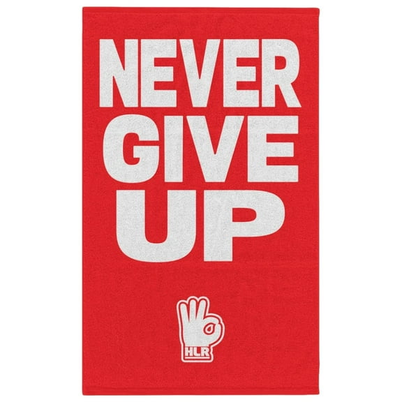 John Cena Never Give Up White Logo Red Rally Towel 11x18 size