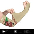 thumbnail image 3 of Bingfone Farmers Gardening Sleeves Sun Protection Arm Cooling Sleeves For Women Men With Thumb Hole - Christmas Vintage Red Truck, 3 of 8
