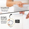 thumbnail image 4 of Shazo 2PC (9.5L | 321 oz) Extra Large Airtight Flour Sugar Storage Containers, BPA Free Plastic Food Storage Containers with Lids, Includes 2 Measuring Spoon, 4 of 9