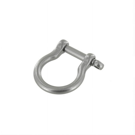 B7485 Nickel Matte, Shackle w/ Screw Pin, Solid Brass-LL, Multiple Sizes