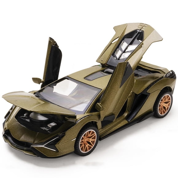 Coche de juguete IYEAM Lambo Sian FKP37 fundido a presión con luces y sonido 1:32