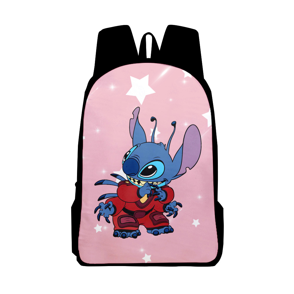 Cartoon Lilo And Stitch Backpack Laptop Travel Backpack Largecapacity