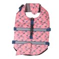 thumbnail image 3 of Dog Life Jacket, Heavy Duty D Ring Hook Pet Swimming Vest Bright Colors Comfortable Pearl Cotton Small Fish Pattern  For Pool S,M,L, 3 of 8