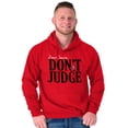 thumbnail image 5 of Christmas Dear Santa Claus Dont Judge Hoodie Sweatshirt Women Men Brisco Brands M, 5 of 6