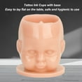 thumbnail image 4 of Tazas de Tinta para Tatuajes Con forma de Muñeca, Fácil Inmersión de Tinta, Gruesas, Grandes, 20 mm de Altura, Base Plana para Microblading, Diseño Divertido, 200 UDS., 4 of 7