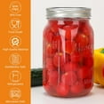 thumbnail image 3 of CycleMore Wide Mouth Mason Jars 32 oz, 12 Pack Large Glass Mason Jar with Metal Airtight Lids and Bands, 1 Quart Canning Jars for Pickling, Fermenting, Food Storage & DIY Projects, 3 of 5