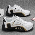 thumbnail image 3 of Men's Low Top Lace Up Fashion Sneakers, Lightweight Casual Walking Shoes for Daily Wear, 3 of 5