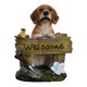 thumbnail image 5 of Estatua de perro de jardín, escultura de Animal, figura decorativa de perro de bienvenida, adorno de mesa para decoración del hogar y sala de estar , amarillo, 5 of 8