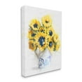 thumbnail image 3 of Stupell Industries Country Inspired Sunflower Bouquet Blue Pattern Vase, 36 x 48, Design by Ziwei Li, 3 of 5