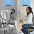 thumbnail image 4 of Travel Seat Cushion, Airplane Cushion Long Flight, Airplane Gadgets Inflatable Seat Cushions, Portable Airline Cushion With Air Pump, Wheelchair Cushions,Pressure Relief Seat Cushion-1 Black, 4 of 7