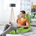 thumbnail image 7 of Nestl Reading Pillow, Extra Large Bed Rest Pillow with Arms – Premium Shredded Memory Foam TV Pillow, Detachable Neck Roll & Lumbar Support Pillow - Garden Green, 7 of 7