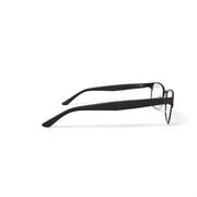 OCTO180 Mens Respect Browline Prescription Eyeglasses with Case, Gray