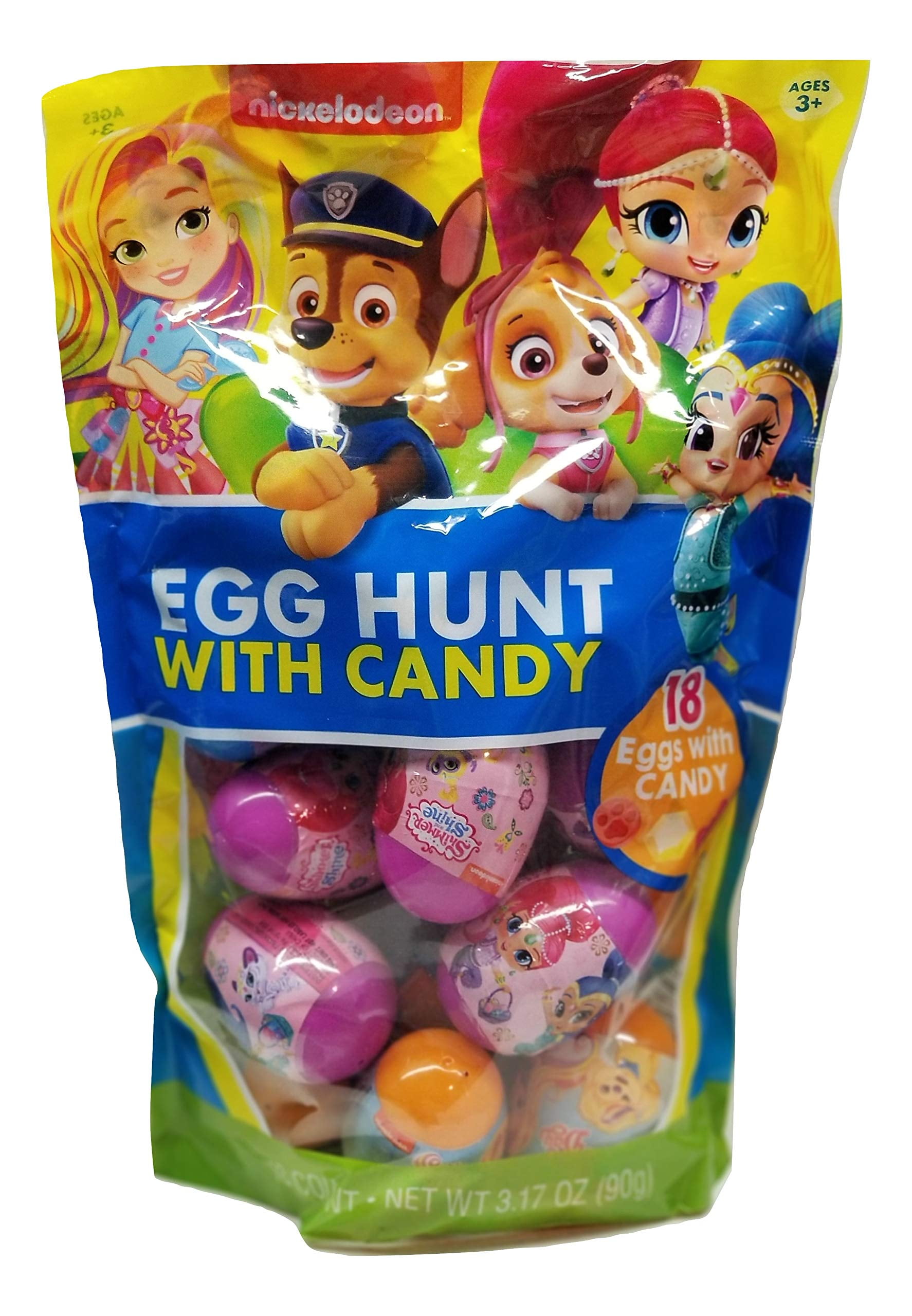 Frankford Nickelodeon Paw Patrol, Shimmer & Shine and Sunny Day Easter Egg Hunt Eggs Filled with