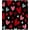 Rouge Noir, variante sur Rideau de Douche Saint-Valentin Cœur Rouge Romantique Mignon Cœurs Colorés Art Moderne Points Cœurs Couple Amoureux Mariage Créatif Rideau de Bain avec Crochets