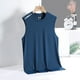 thumbnail image 4 of Camiseta deportiva sin mangas de seda helada de secado rápido para hombre - Camiseta sin mangas de gran tamaño con gran capacidad de absorción para correr y hacer fitness, 4 of 8