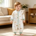 thumbnail image 6 of Newborn Baby Cotton Bodysuit Long-Sleeve Unisex Babies Clothing Infant Baby Summer Long Sleeves Skirt 6-18 Months, 6 of 6