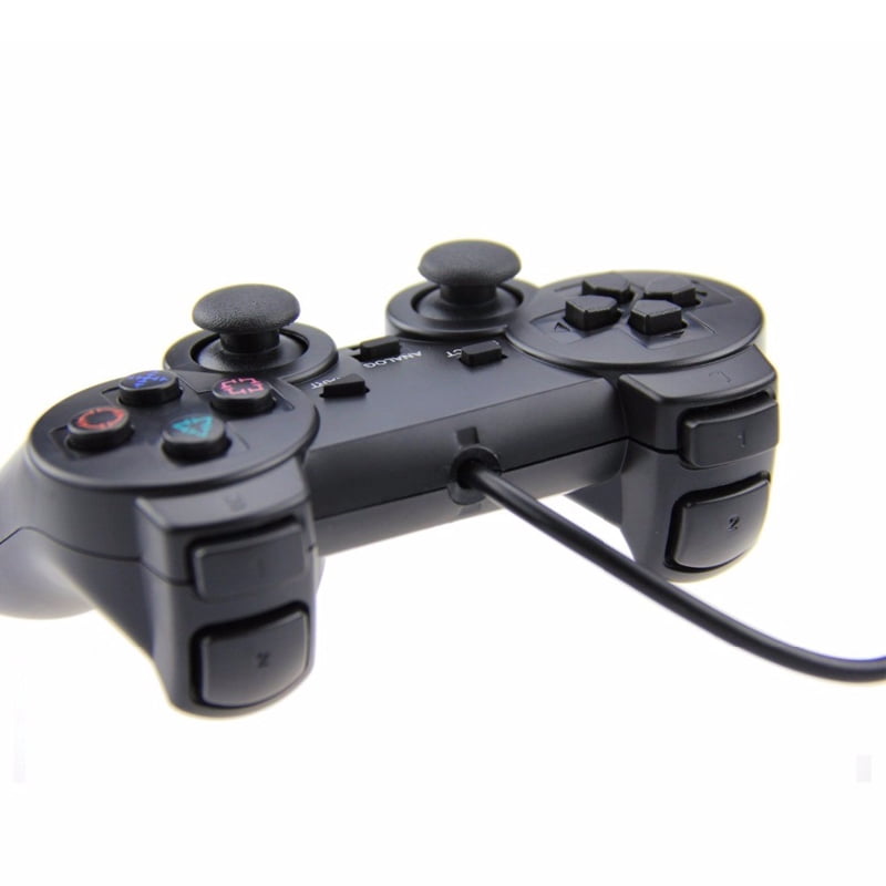 Manette PS2 Noire Avec Vibrations – Parfaite Pour Tes Parties De Jeu Sur PlayStation 2 !