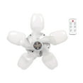 thumbnail image 1 of LED Garage Light With Fans Socket Fan Light Ceiling Fans With Lights And Remote E27 Screw Garage Ceiling Lights Powerful Airflow Quiet Ceiling Fan Light Bulb For Bedroom Living, 1 of 6