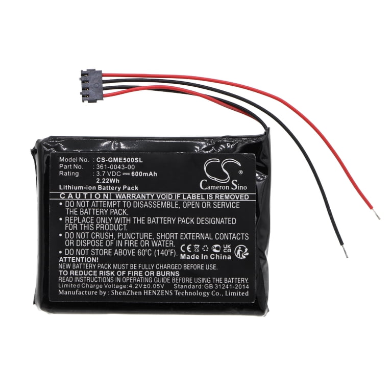 System-S Replacement Battery Pack For Garmin Edge 500 Cycling Computer